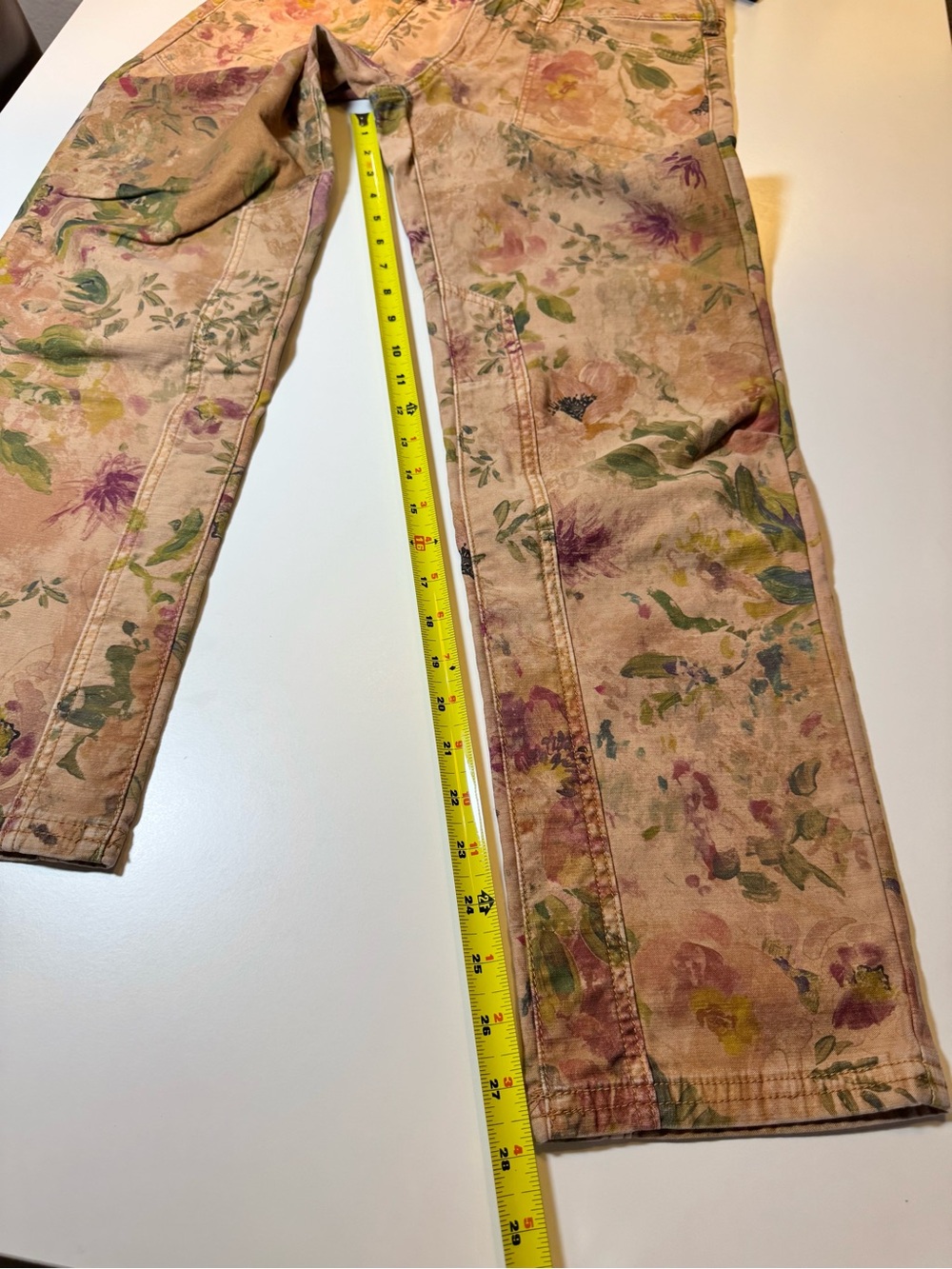 Pilcro Anthropologie The Wanderer Floral Button-Fly Pants Jeans size 27 - Picture 11 of 13